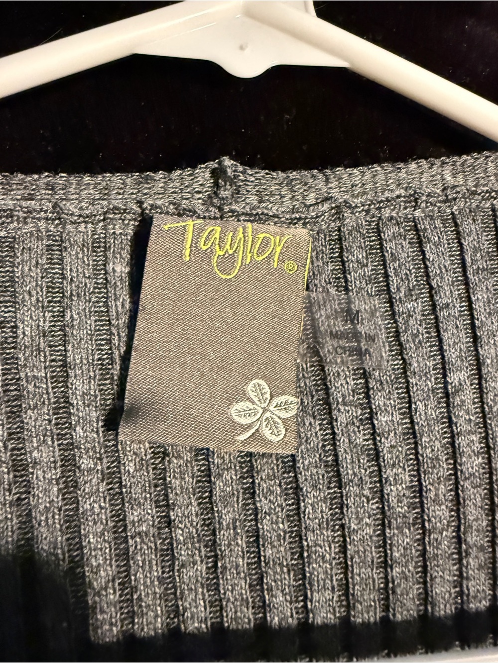 Taylor Gray Ribbed Button-Front Maxi Dress - Picture 2 of 2